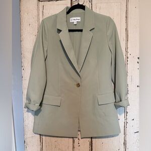 The Drop Women's Light Green Blazer